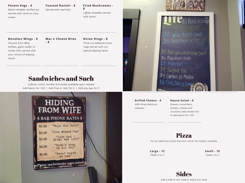 THE STATION SALOON Menu