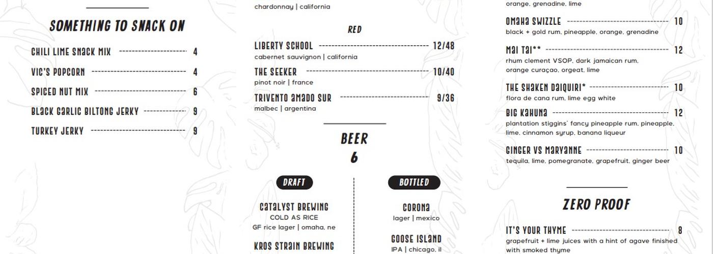 The Takeoff Menu