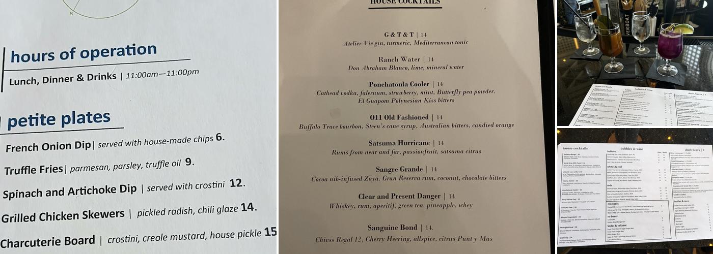 Observatory Eleven Bar Menu