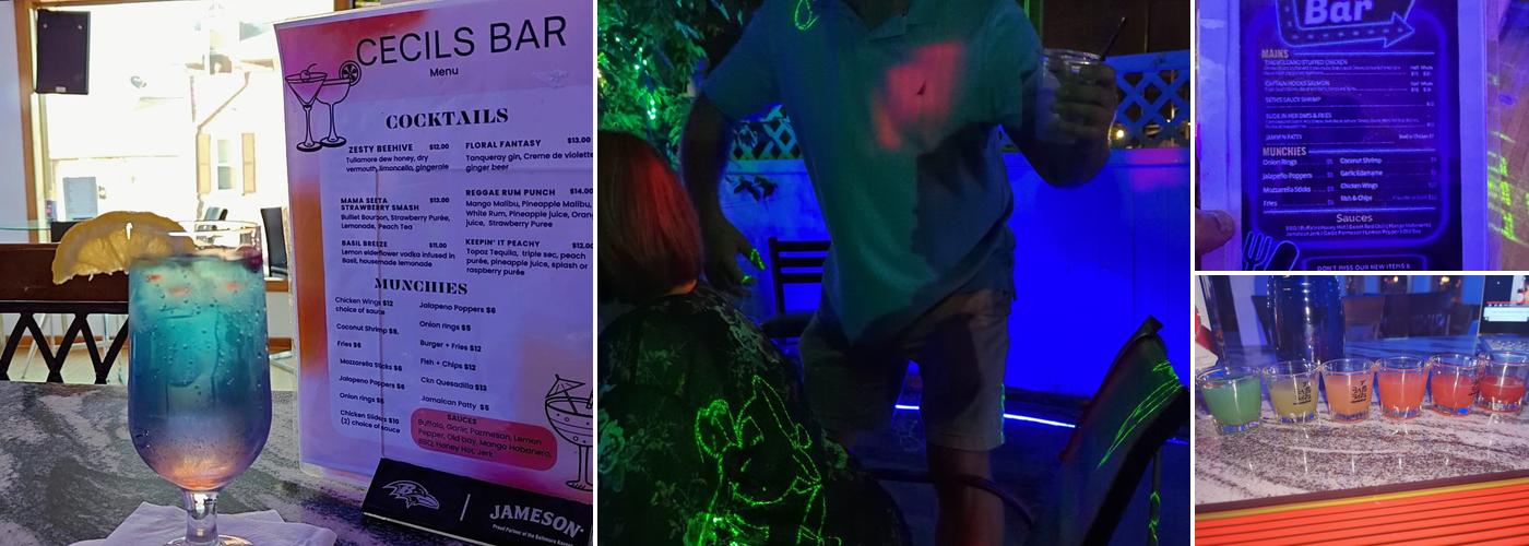 Cecil's Bar Menu