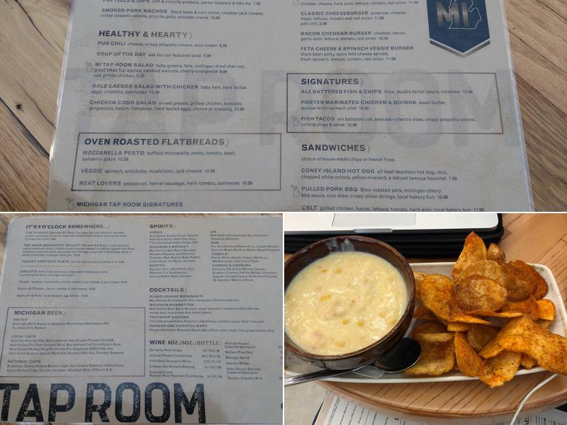 Great Lakes Tap Room Menu