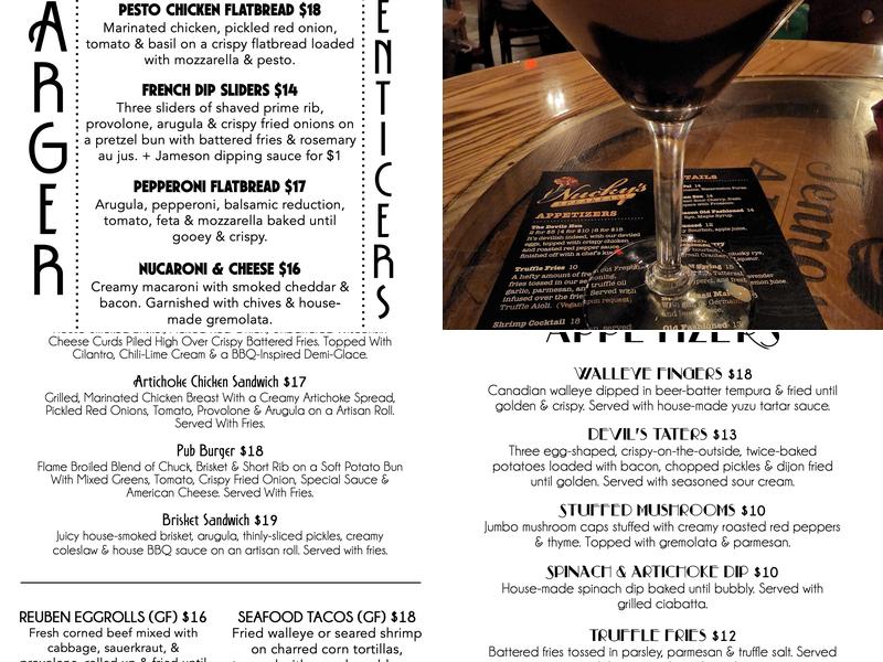 Nucky's Speakeasy Menu