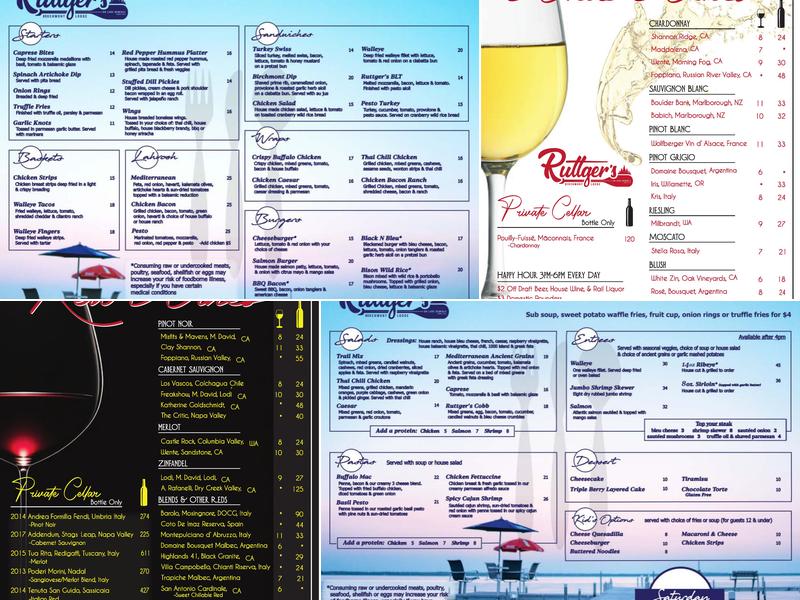 The Cove at Ruttger's Birchmont Lodge Menu