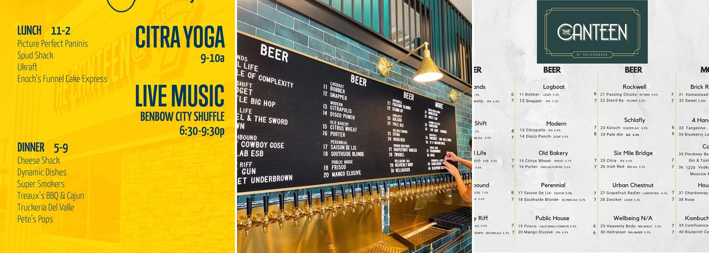 The Canteen @ 9 Mile Garden Menu