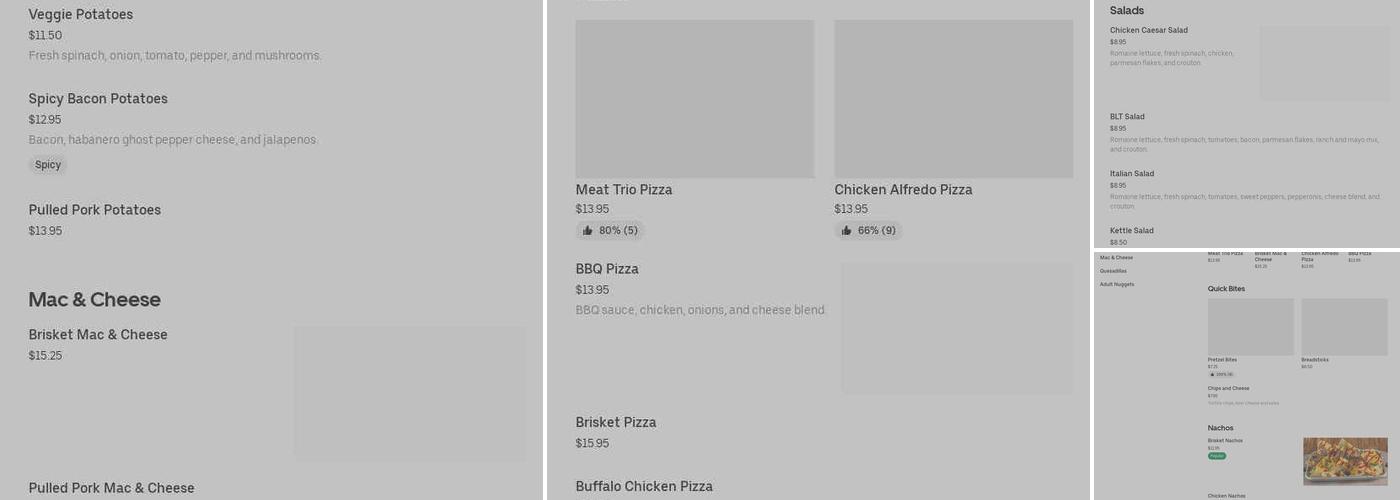 Iron Kettle Brewing Menu