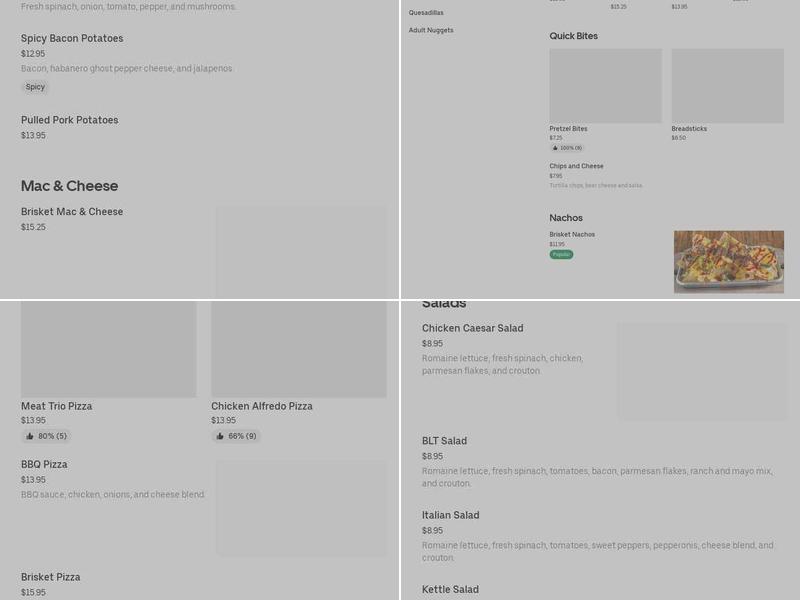 Iron Kettle Brewing Menu