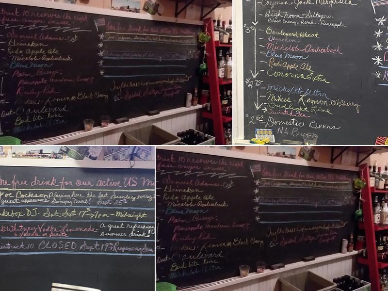 District 10 Menu