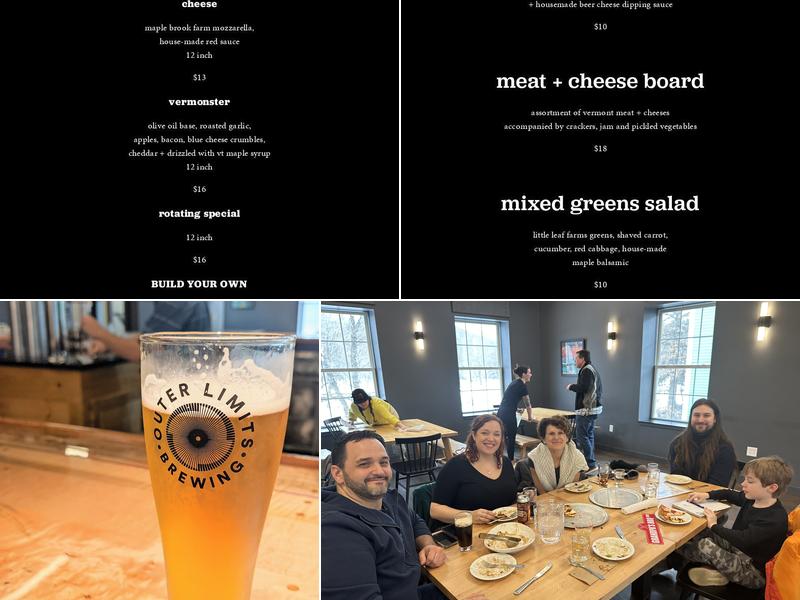 Outer Limits Brewing Menu