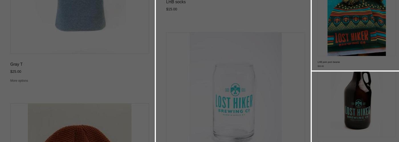 Lost Hiker Brewing Co Taproom Menu
