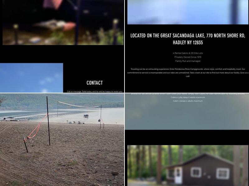 Ponderosa Pines Campgrounds Menu