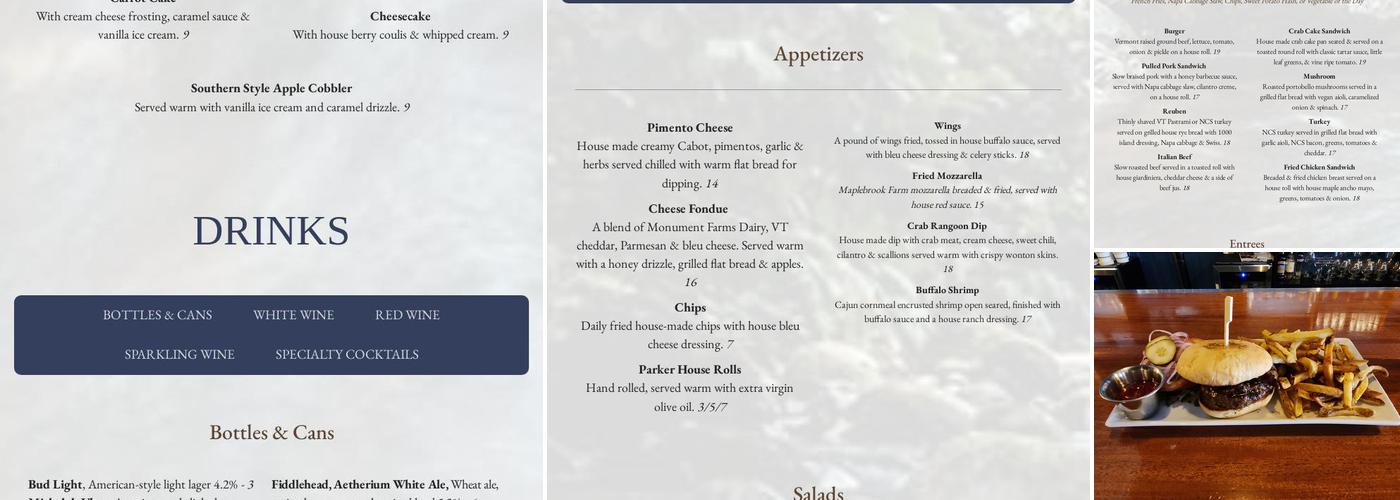 River Pub & Grill Menu