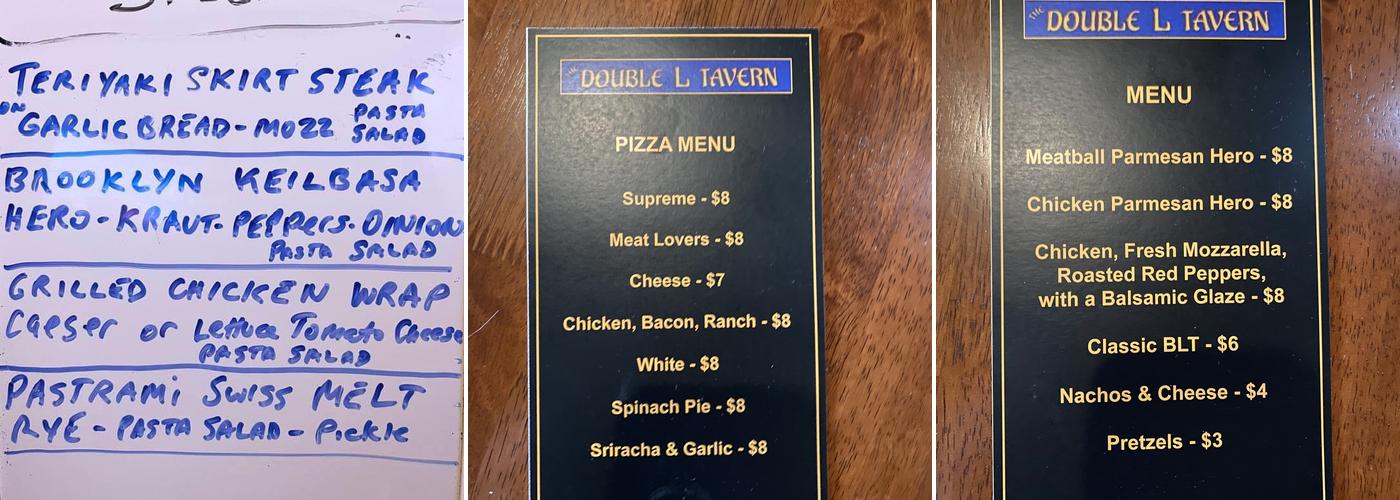 Double L Tavern Menu