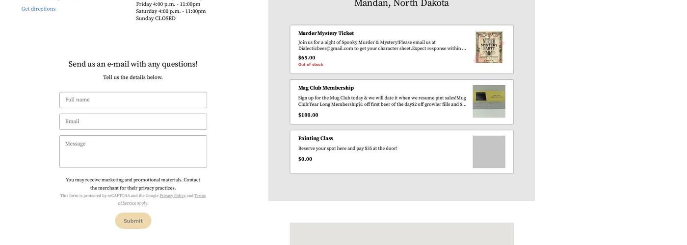 Dialectic Brewing & Ciderhouse Menu