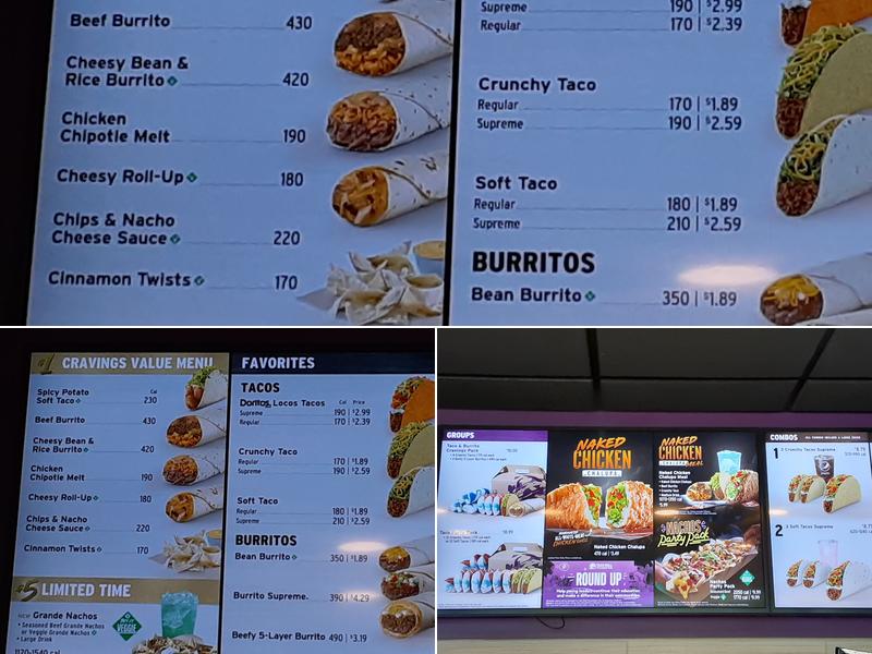 Taco Bell Menu