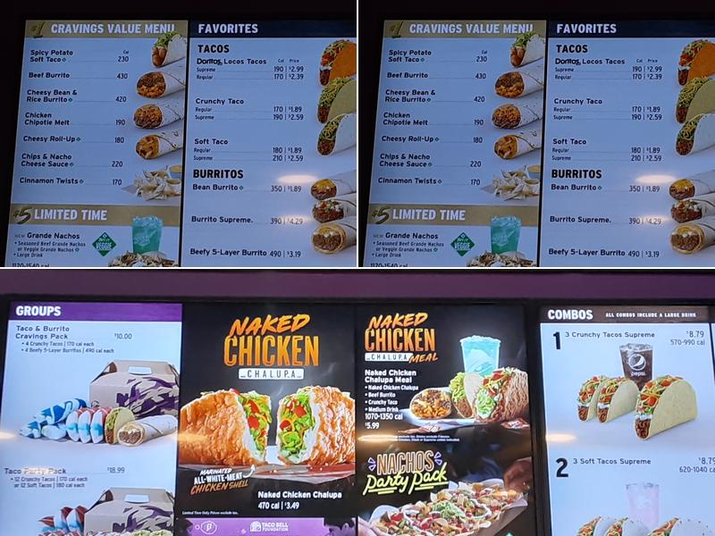 Taco Bell Menu