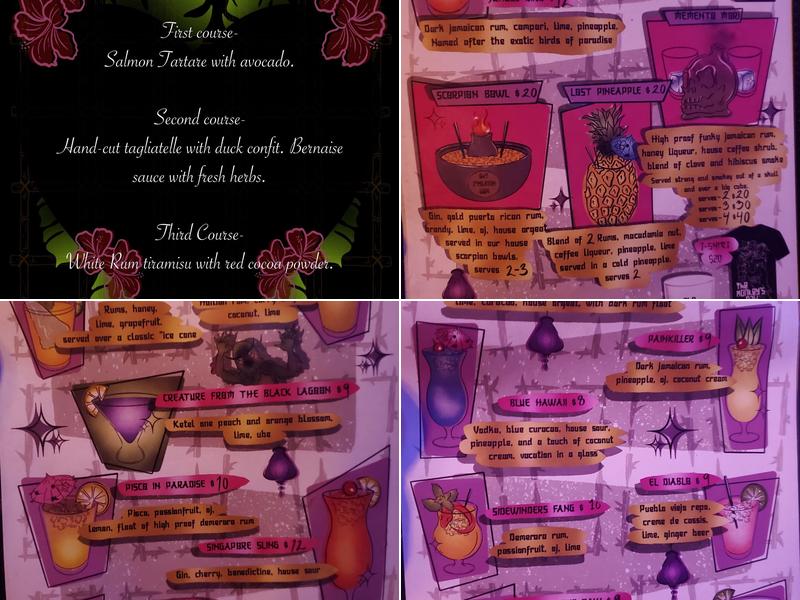 The Monkey's Paw Menu