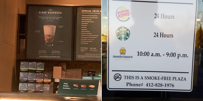 Starbucks Menu