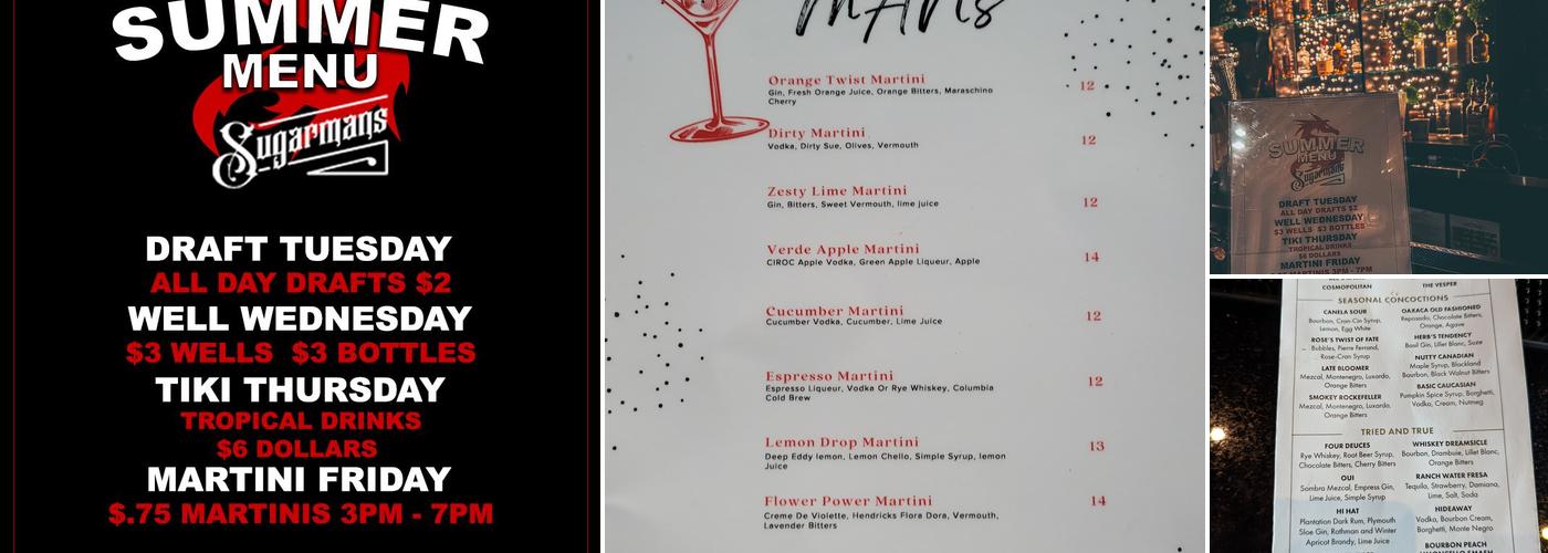 Sugarman's Menu