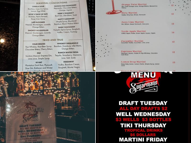 Sugarman's Menu