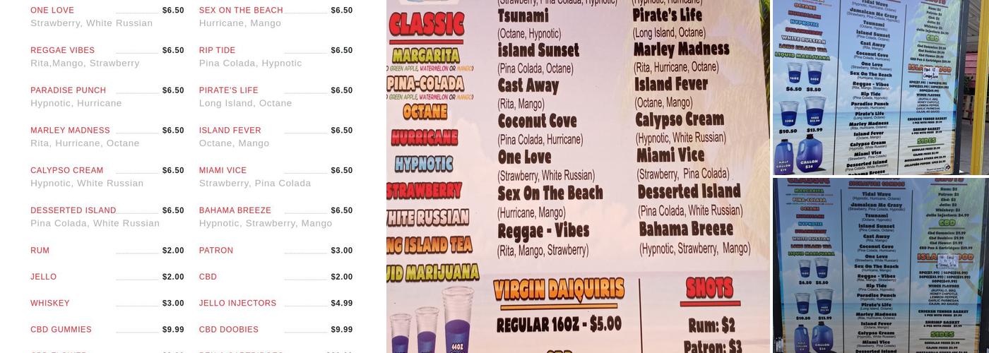 Daiquiri Island ToGo Menu