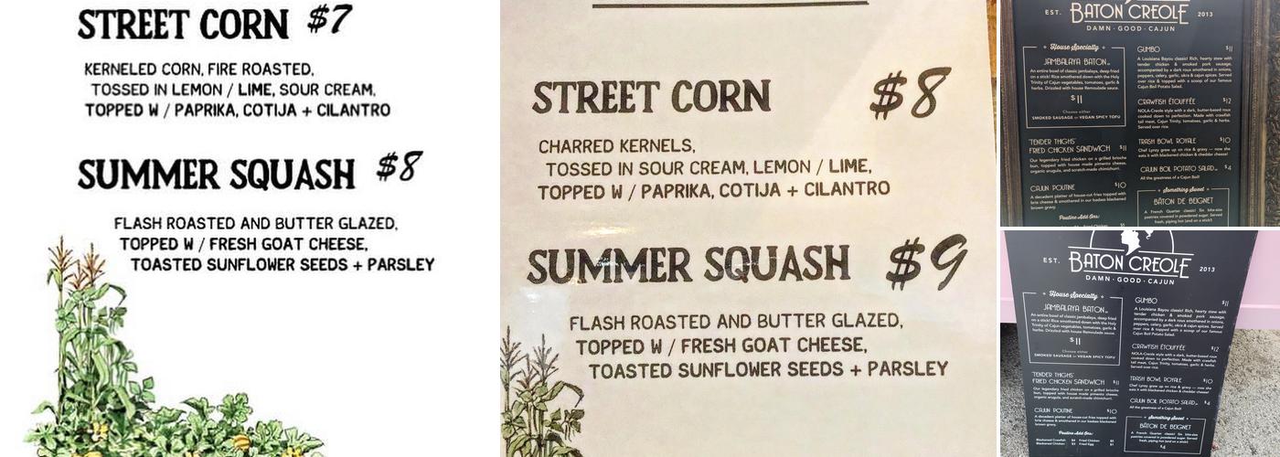 Sagebrush Menu