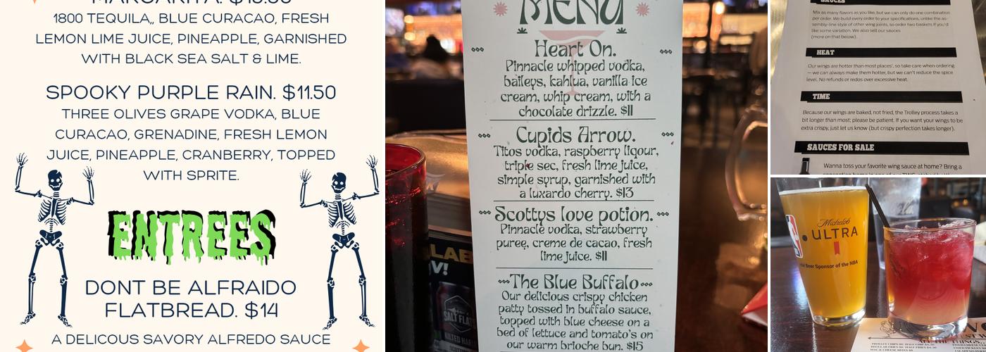 Trolley Wing Company Menu