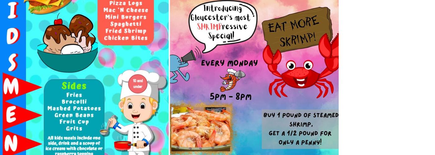 IDK Raw Bar Grill and Gaming Menu