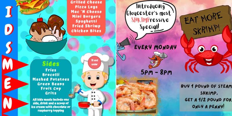 IDK Raw Bar Grill and Gaming Menu