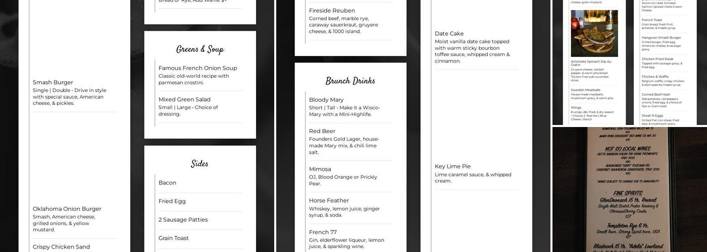 Fireside Burien Menu