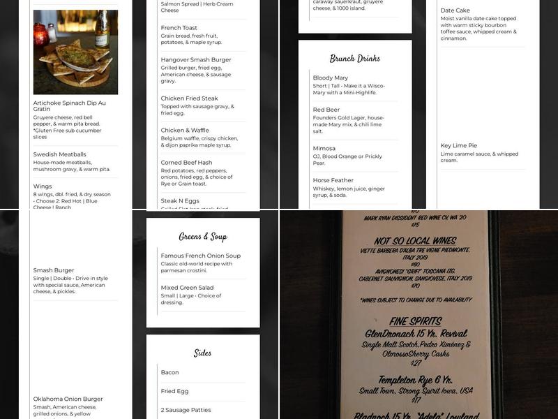 Fireside Burien Menu