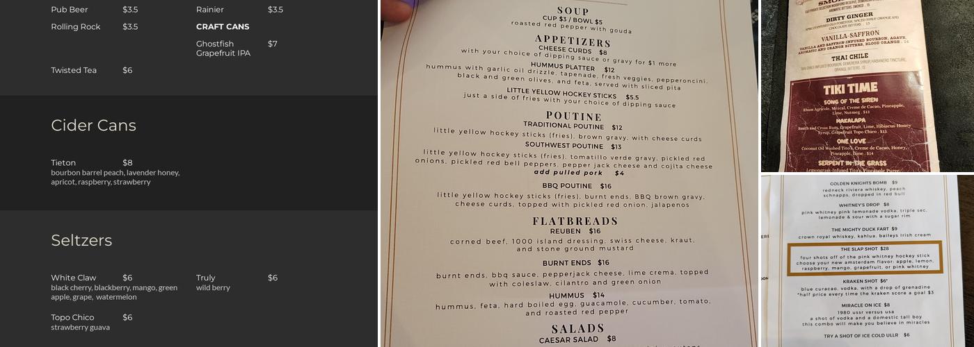 Lord Stanleys Menu