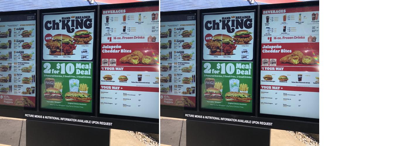 Burger King Menu