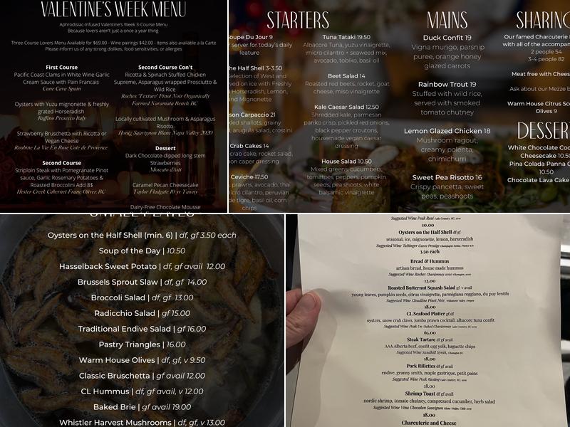 Cordelia's Locket Cafe & Bar Menu