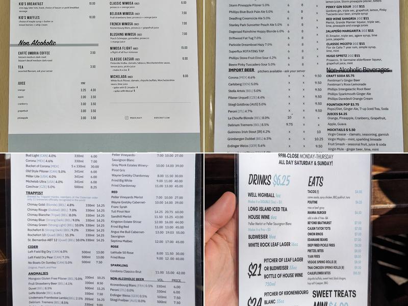 BierCraft UniverCity Menu