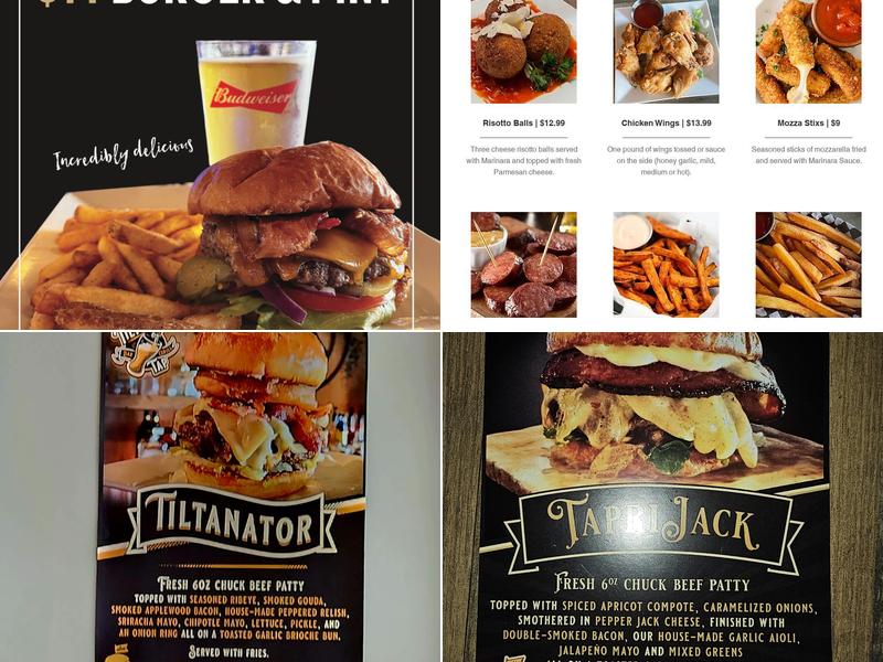 Tilted Tap Bar and Grill Menu