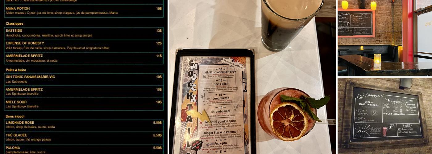 DRINKERIE STE-CUNÉGONDE Menu