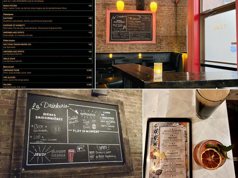 DRINKERIE STE-CUNÉGONDE Menu