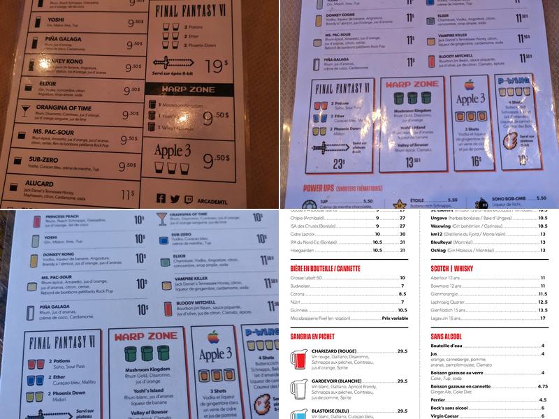 Arcade MTL Menu