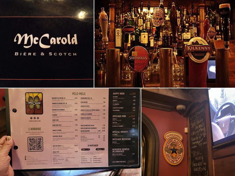 Pub McCarold Menu