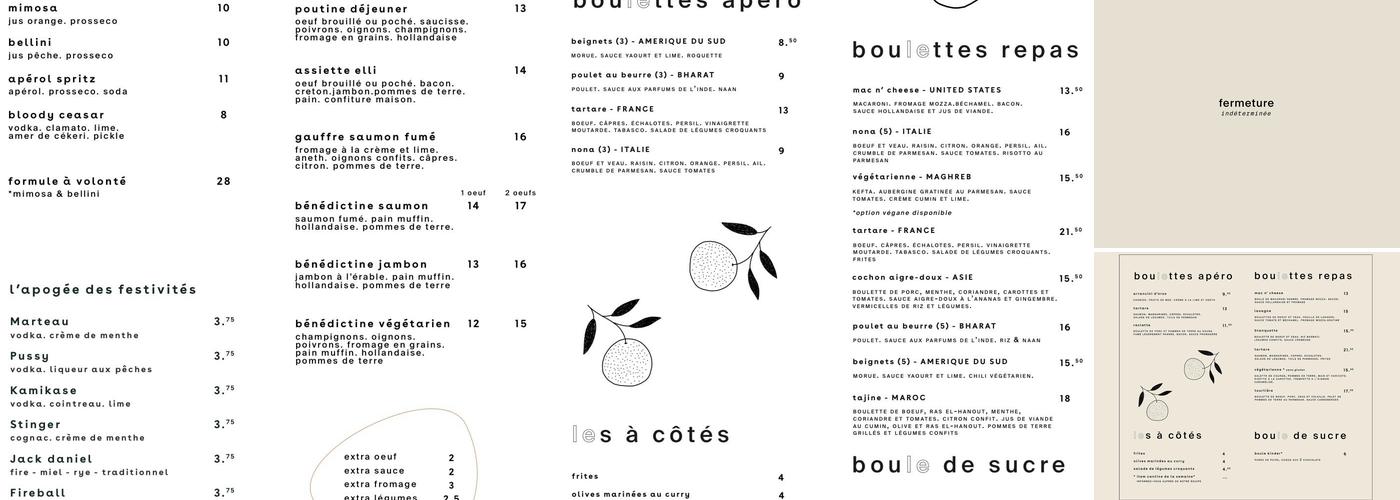 elli Restaurant Menu