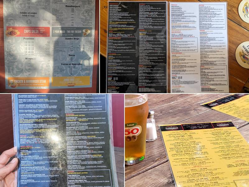 Bistro Manchester Menu