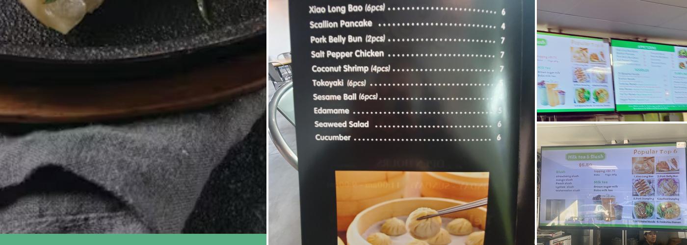 Dumpling Factory Menu