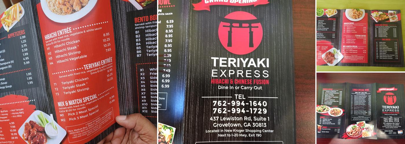 Teriyaki Express Menu