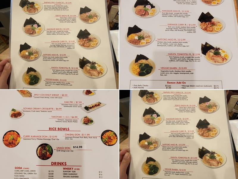 daifuku ramen Menu