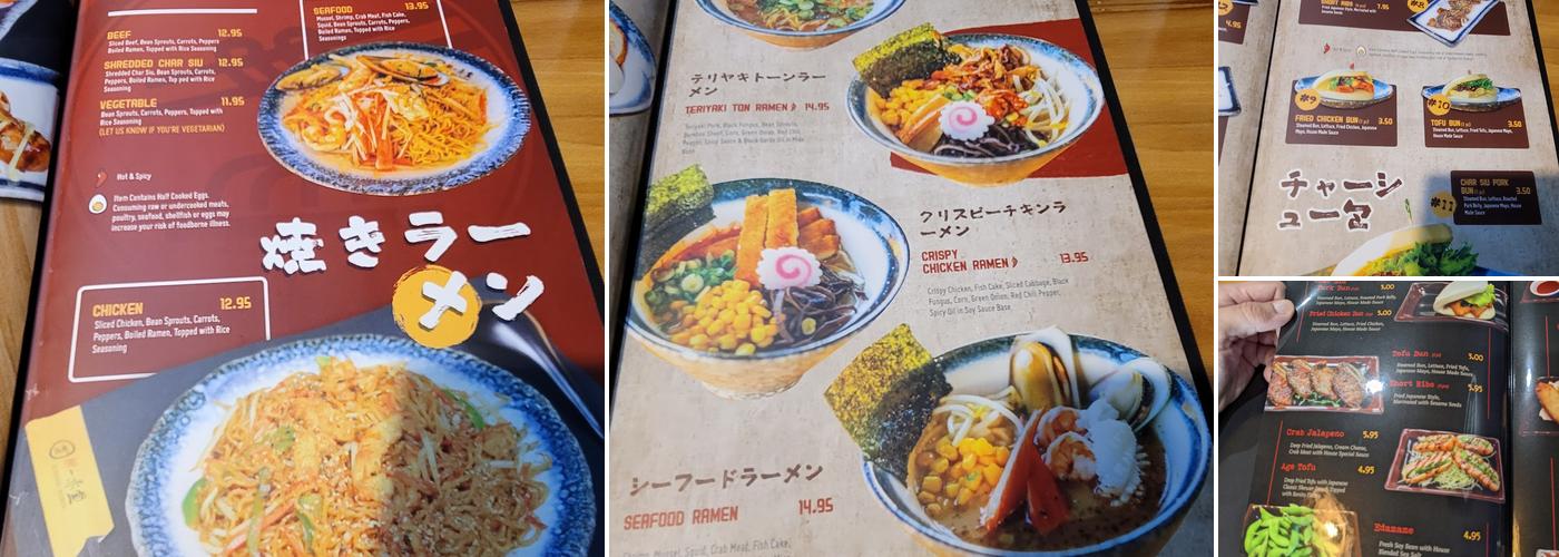 Ichiddo Ramen Menu