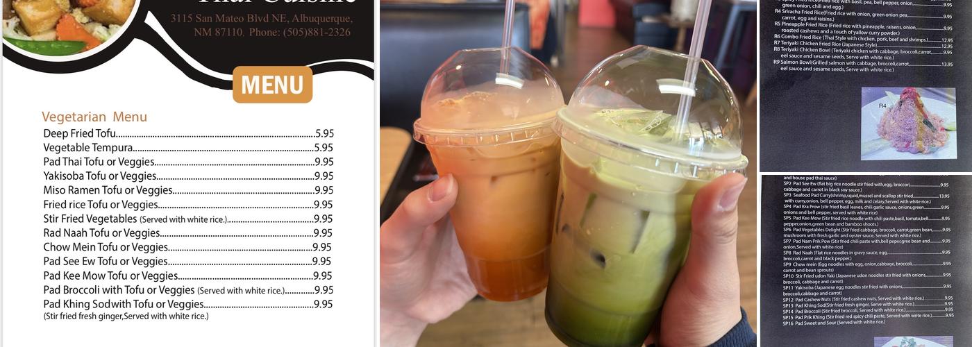 Let’s Eat Thai Cuisine Menu