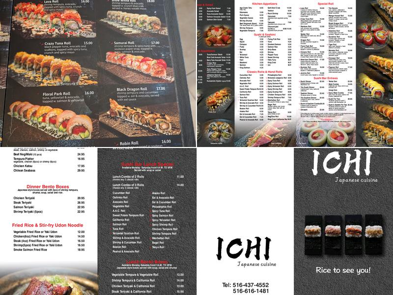 ICHI Japanese cuisine Menu