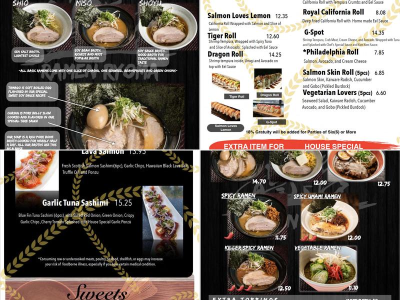 Ramen Ryoma Menu