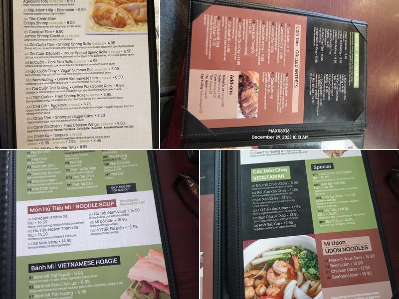 Ginger Asian Kitchen Menu