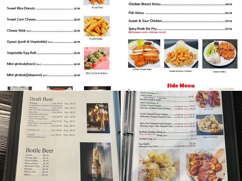 Chicken Town Menu